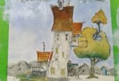 Crooked House Watercolor